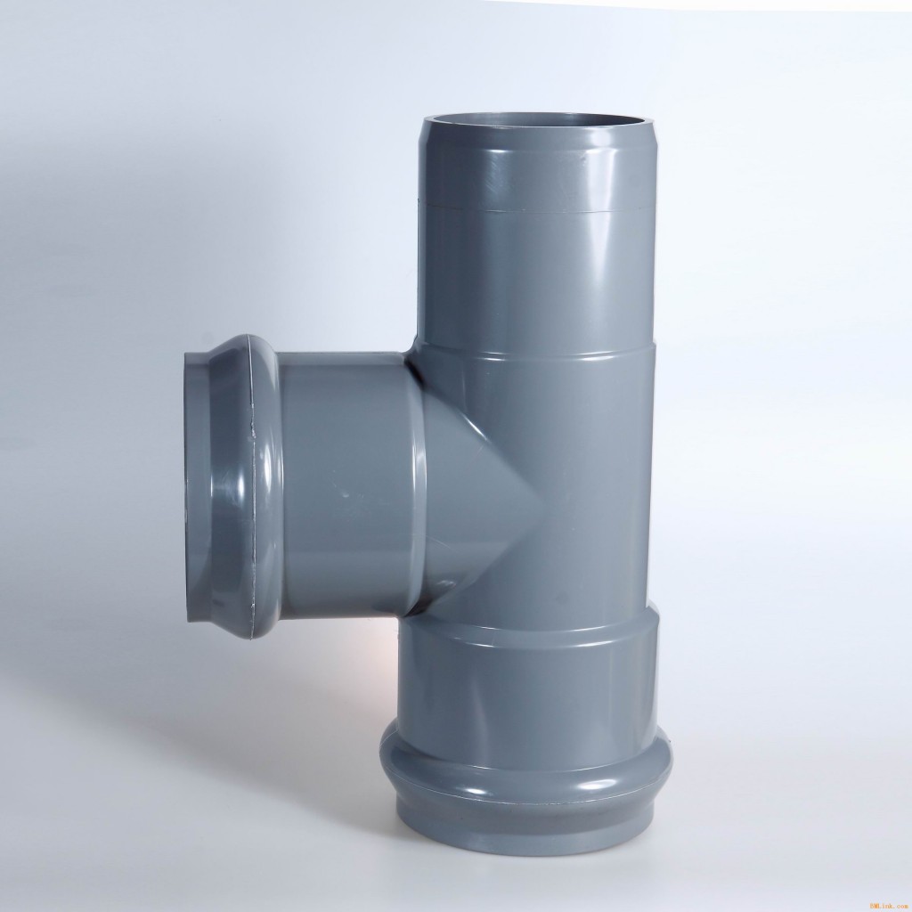 PVC-U pipe fittings with rubber ring joint