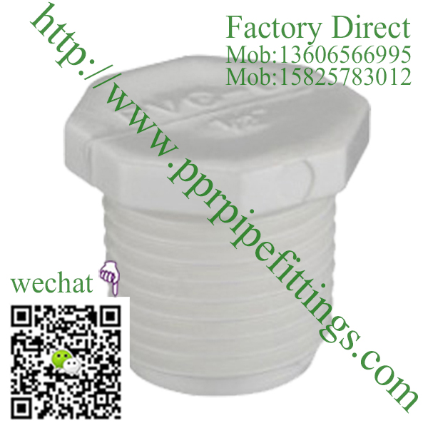 ASTM SCH 40 PVC fittings MALE THREAD PLUG