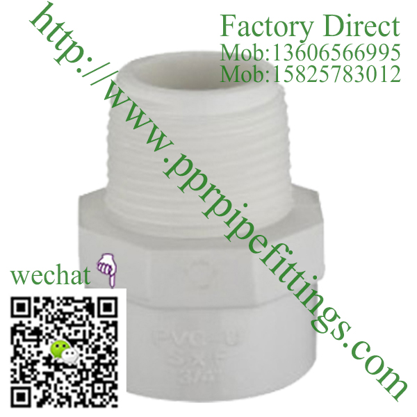 ASTM SCH 40 PVC fittings MALE socket