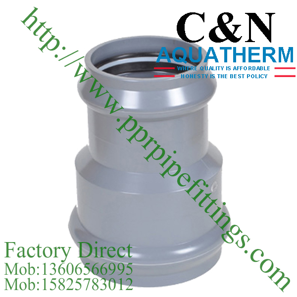 bs en 1452 pvc-u reducing coupling double socket rubber ring joint