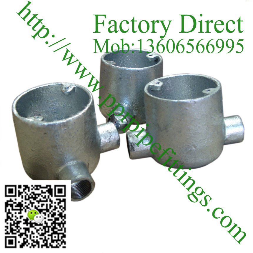 Deep galvanized Cast iron conduit junction box