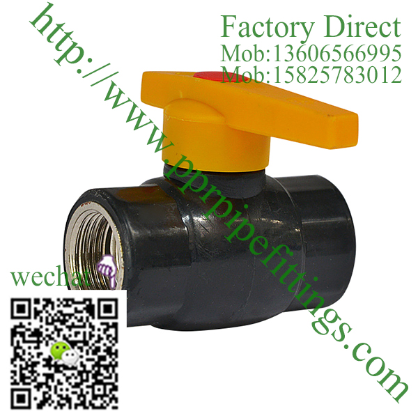 HDPE Female Threaded Steel Ball Valve