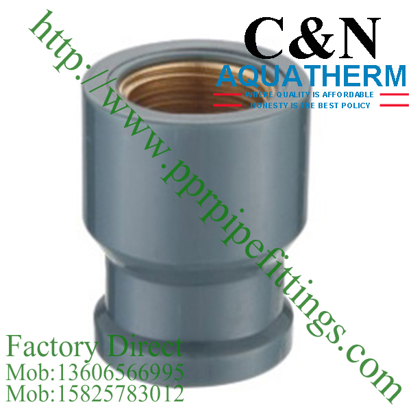 NBR5648 PVC Pipe Fittings  FEMALE COUPLING COPPER Thread