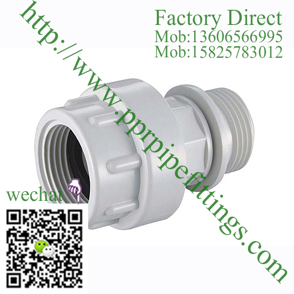 PVC BS4346 PIPE FITTINGS MALE COUPLING UNION