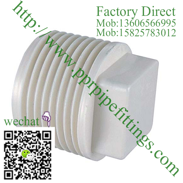 PVC BS4346 PIPE FITTINGS male plug