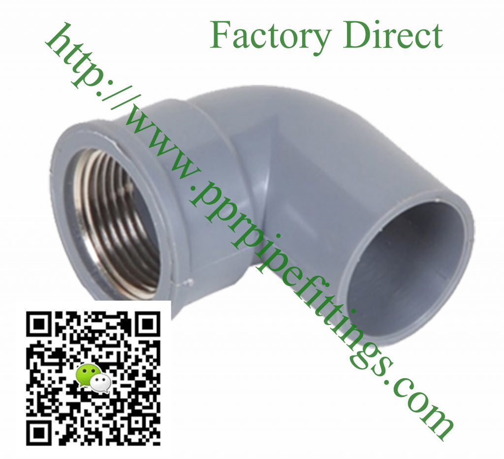 bs en 1452 pvcu pipe fittings 90 deg female elbow