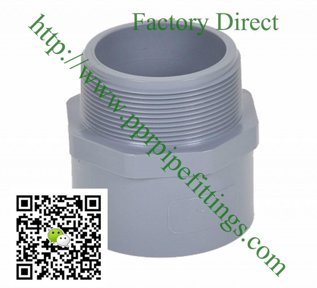 bs en 1452 pvcu pipe fittings male adapter