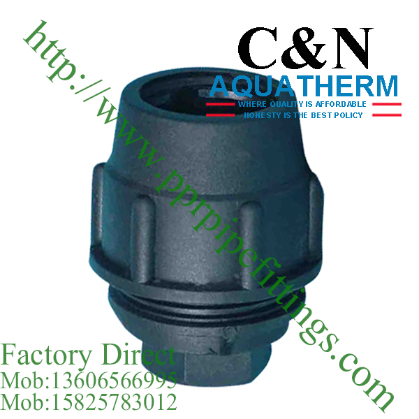 hdpe compression fittings female plug