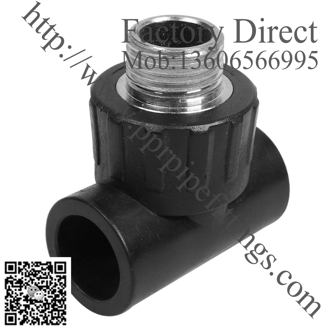 hdpe male tee 20mm Slip x 1 2 in PT Male Thread Three Ways