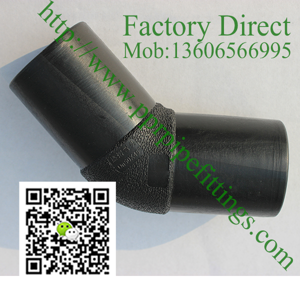 hdpe pipe  45 deg butt fusion fittings