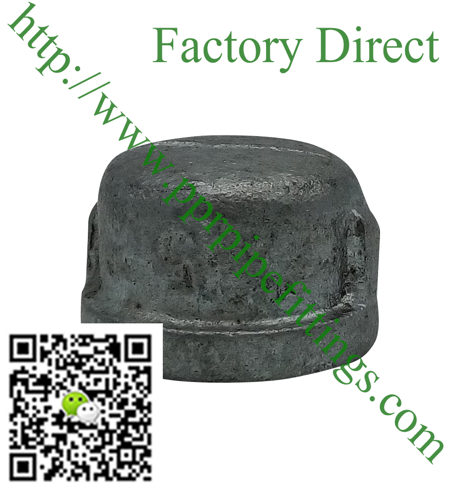 hot dipped beaded cast iron fittings end cap
