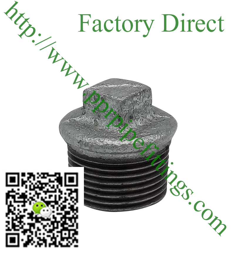 hot dipped beaded cast iron fittings plug