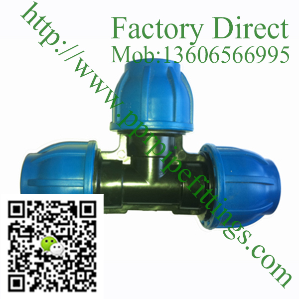 pp compression fittings equal tee