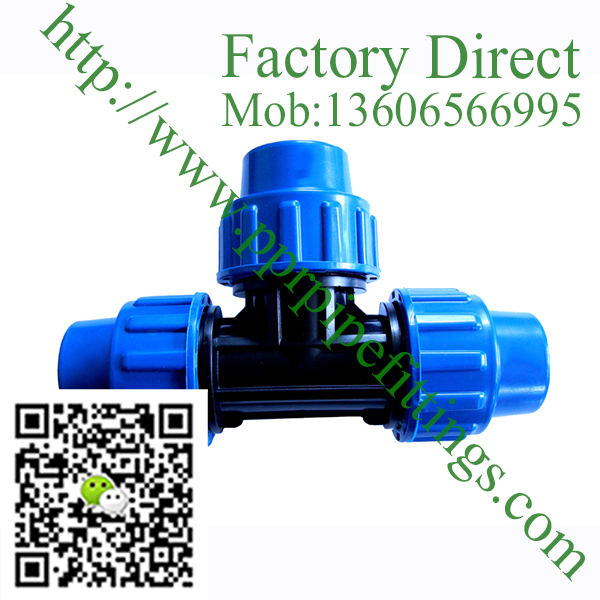 pp compression fittings equal tee