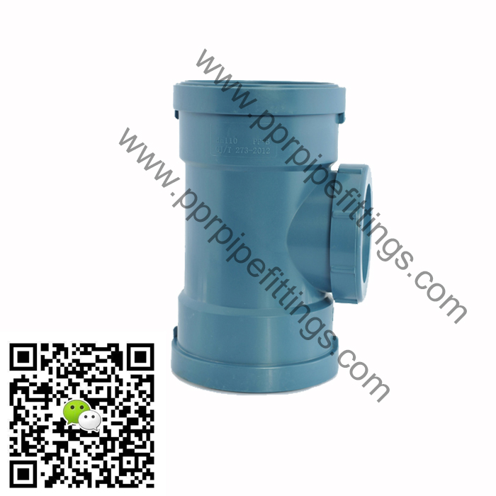 pp silent drainage pipe fittings inspection tee