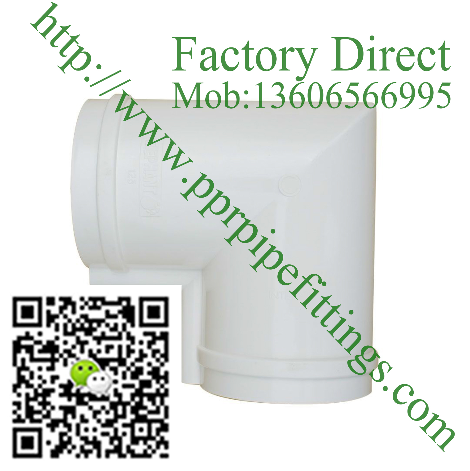 pvc rainwater gutter system  90º  female angle ф125