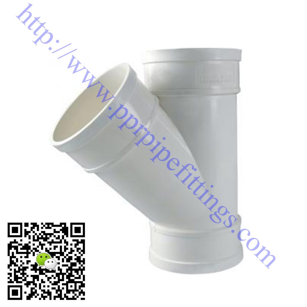 pvc-u pipe fittings Y tee