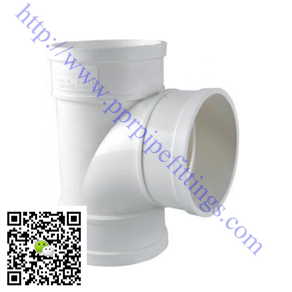 pvc-u pipe fittings swerve tee