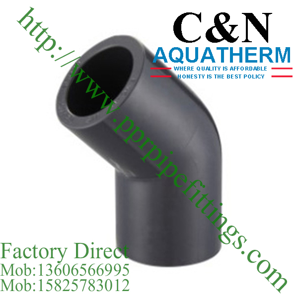 sch 80 pvc fittings 45 deg elbow