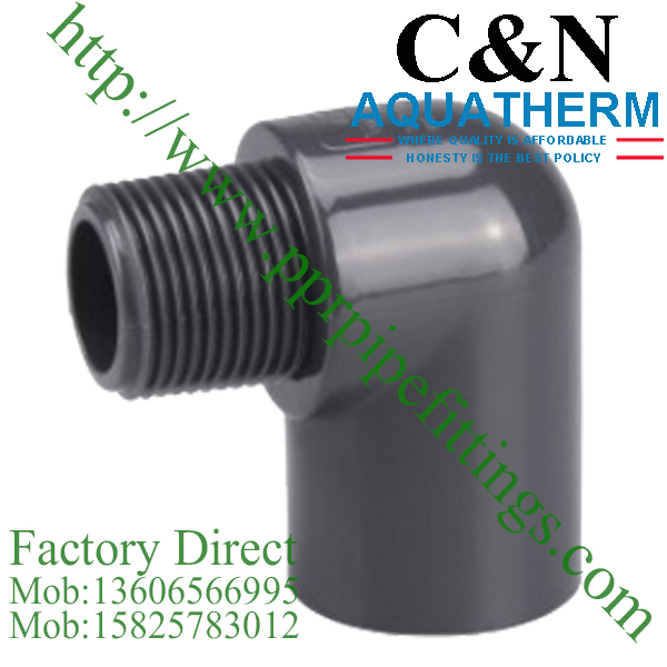 sch 80 pvc fittings male elbow