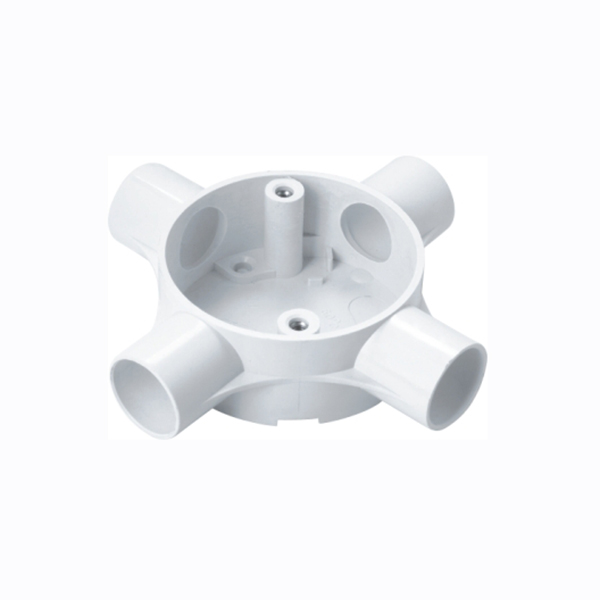 pvc conduit pipe fittings 4 way box